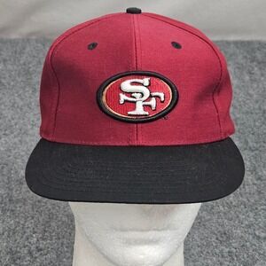 Vintage San Francisco 49ers Hat Fresh Caps Snapback Red Black 90s NFL Taiwan